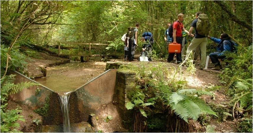 ENV310 fieldwork in Slapton Wood Catchment, Soutwest England